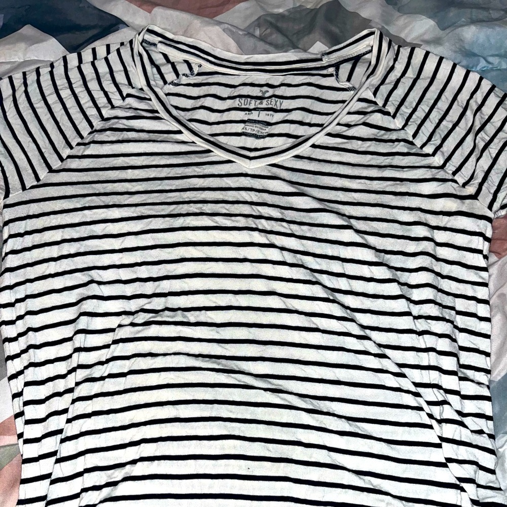 Striped short sleeve shirt